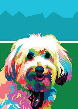 schattige shih tzu wpap pop art van Muhammad asnan Hafidh