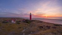 Leuchtturm Eierland Texel Schöner Sonnenuntergang