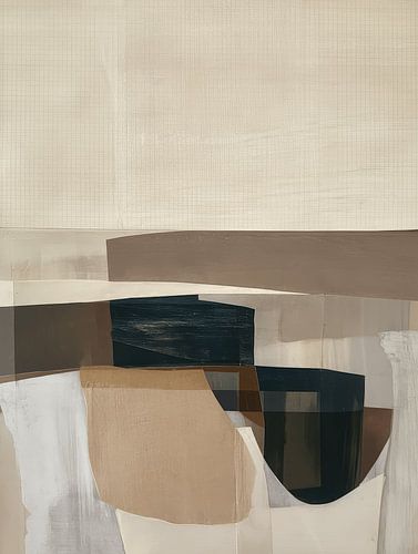 Collage in Japandi stijl