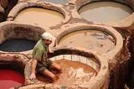 Leather Tanneries of Fez by Jeroen van Gent thumbnail