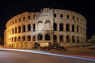 Roman Arena in the centre of Pula, Croatia by night by Joost Adriaanse thumbnail