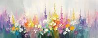 Buntes abstraktes Blumenfeld | Blumensymphonie