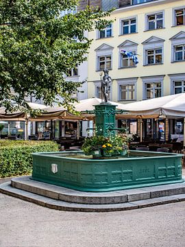 Östereich : Kornmarkt Brunnen Bregenz