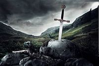 excalibur sword in the rock