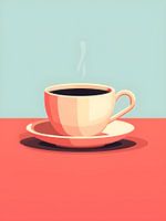 Abstract kopje koffie V3