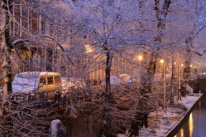 Nieuwegracht in Utrecht zwischen Brigittenbrug und Quintijnsbrug