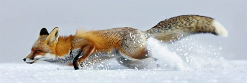 Vos in de sneeuw