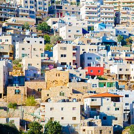 Häuser am Berghang Bethlehem, Palästina von Sander Jacobs