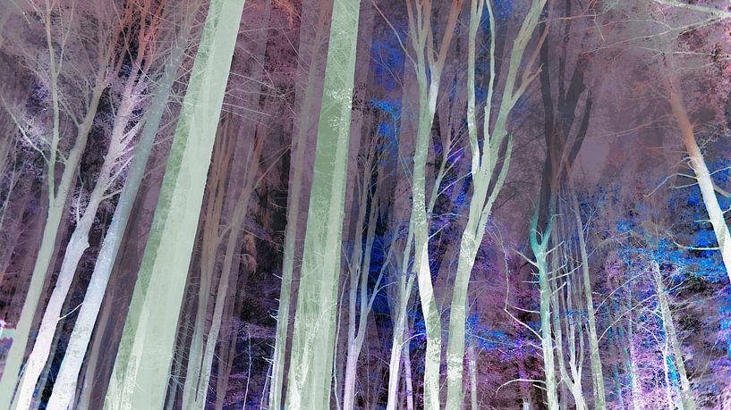 Winter Magic Forest Pastel Painting III by FRESH Fine Art