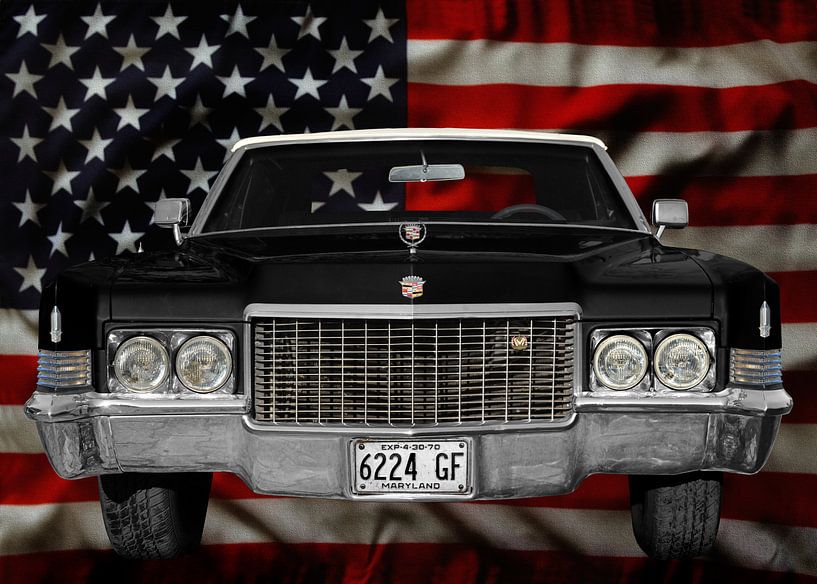 1970 Cadillac DeVille with Stars &amp; Stripes by aRi F. Huber