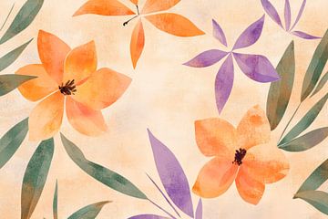 A riot of colourful flowers A touch of spring awakening by Poster Art Shop