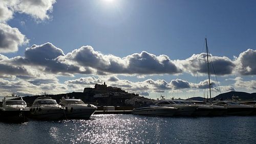Ibiza, harbour, Dalt Vila