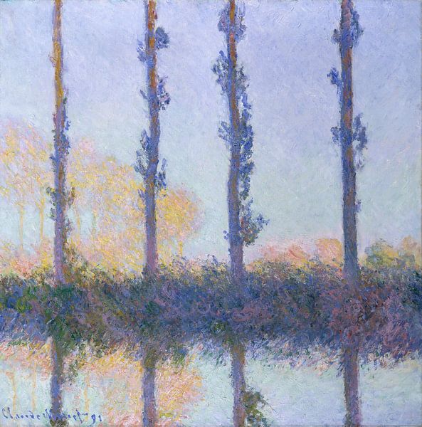 The Four Trees, Claude Monet van Meesterlijcke Meesters