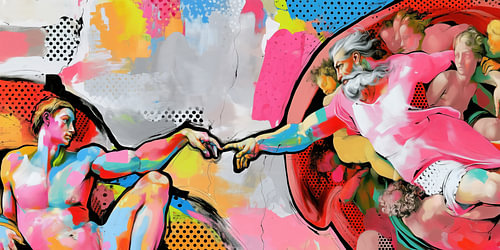 The Creation of Adam: Pop Art