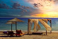 Avond op het strand