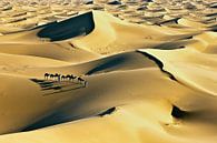 Désert du Sahara, caravane de chameaux et chameliers par Frans Lemmens Aperçu