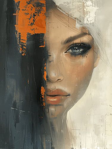 Modern abstract portret