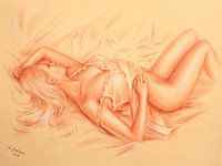Sleeping Venus -  erotic drawings