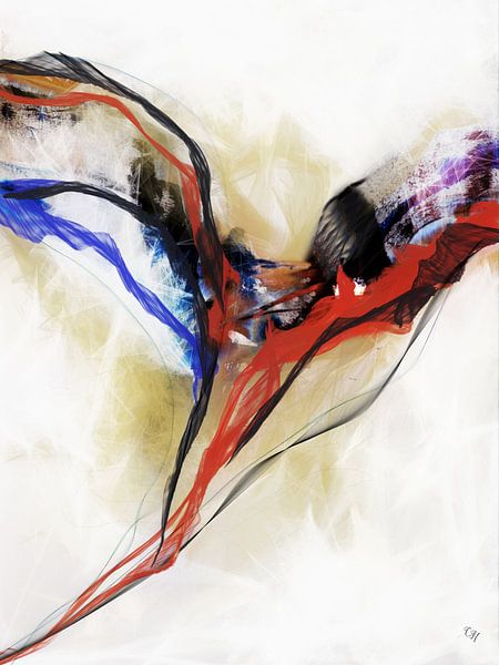 Angel painting - abstract by Christine Nöhmeier