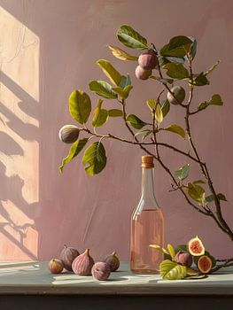 Still life with figs in soft colours