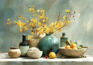 Sonnenbeschienene Vase