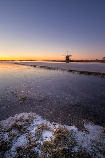 Typically Dutch, the Ypey mûne mill with ice cream at sunset by KB Design & Photography (Karen Brouwer)