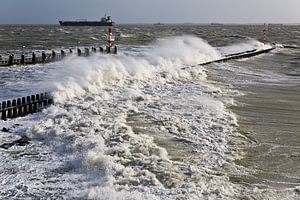 Storm in Vlissingen.