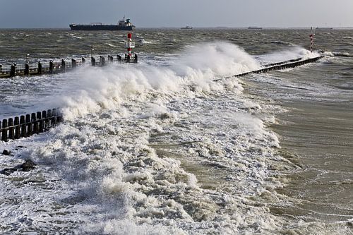 Tempête à Vlissingen.