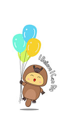 I Believe I Can Fly - Cute Flying Platypus with Balloons by hong hong