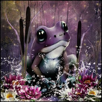 Mystère - grenouille violette