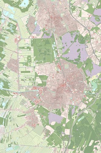 Kaart van Hilversum