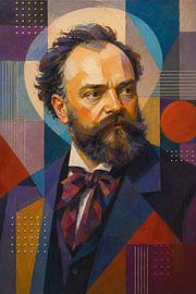 A painting of the composer Antonín Dvořák. by Johannes