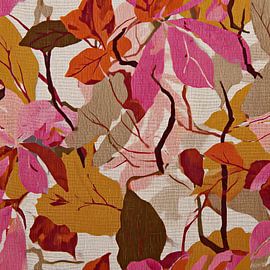 Feuilles colorées en mouvement sur Thea