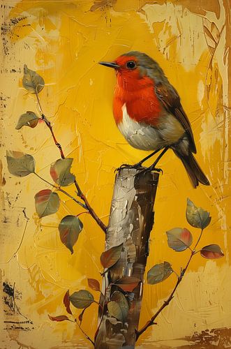 Kleuren van de roodborst (2)