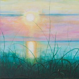 Setting sun by Renée Prevoo