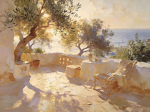 Terrace in Golden Light