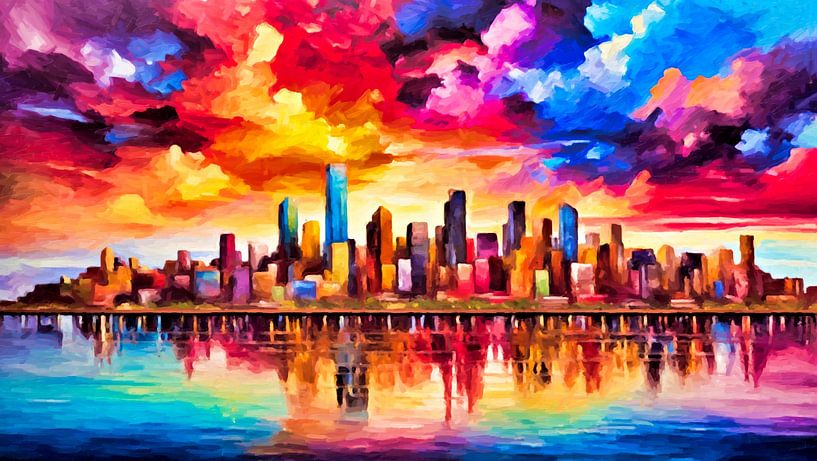 Dramatic Manhattan Reflections by Younsi