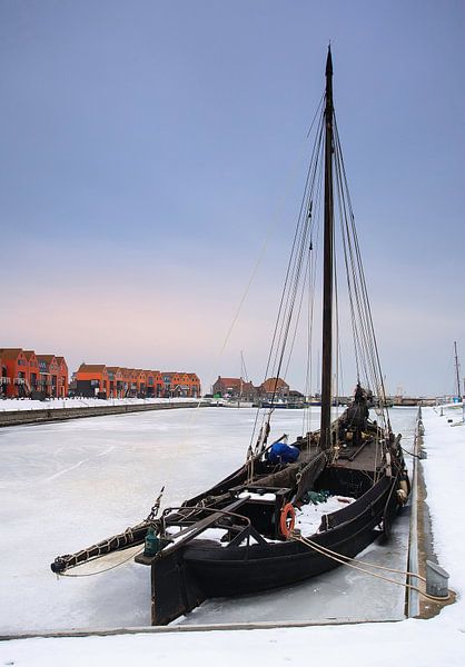 Winter in Stavoren von Piebe van den Berg