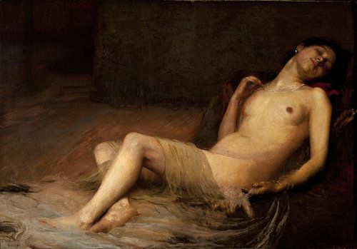 Eliseu Visconti, Liggend naakt, 1896