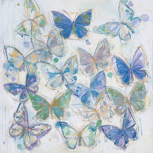 De lucht vergeet niet te fladderen