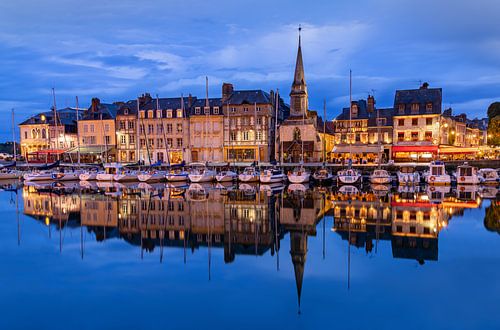 Honfleur in de avond, Frankrijk