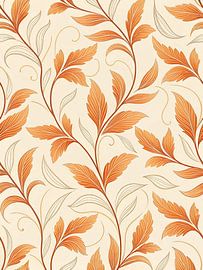 Vignes d'automne orange brûlé et or