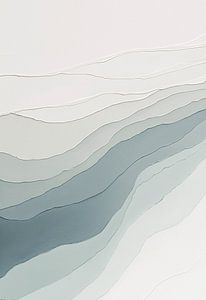 Wellen in Grau und Grün