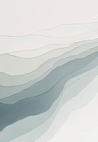 Vagues grises et vertes