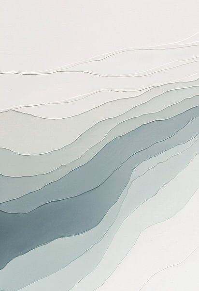 Waves in grey and green by Color Square
