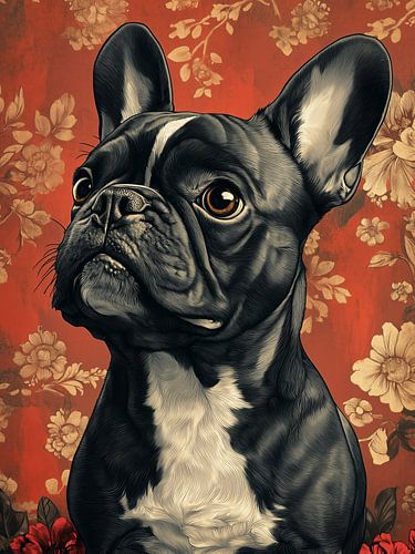Franse bulldog hondenkunst #hond