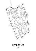 Utrecht city map 1618