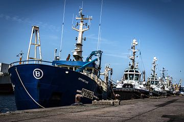 Port d'IJmuiden - Cutter PD965 et remorqueurs sur BSO Fotografie