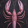 Kreeft roze van Rene Ladenius Digital Art