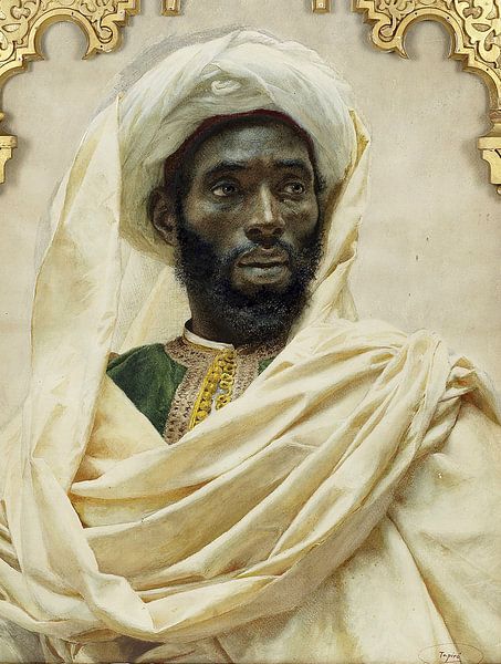 Portrait d'un homme marocain par Het Archief